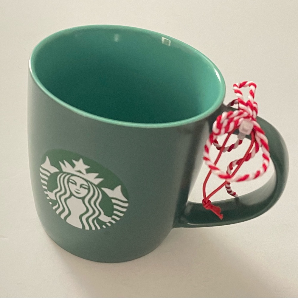 Starbucks Green Mug Mermaid Green White Logo Ceramic Coffee Mug Cup 11 oz 325 Ml